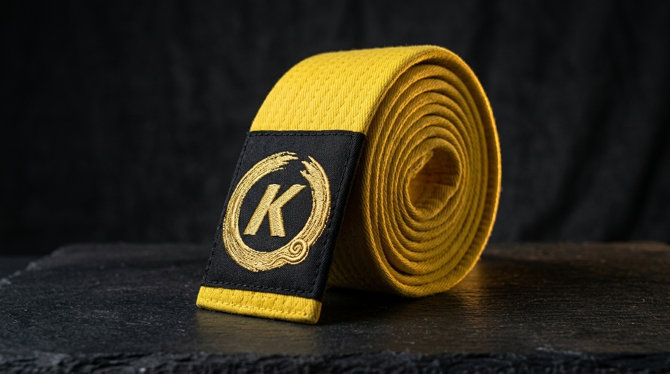 Ceinture KB/MT — Jaune (Petits Samouraïs)