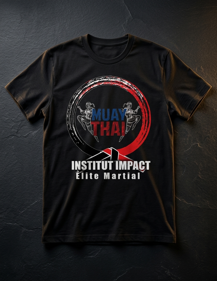 T-shirt Institut Impact — Muay Thaï (Emblème officiel)